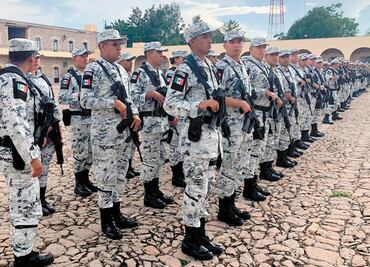 Guardia Nacional, presente en 8 entidades