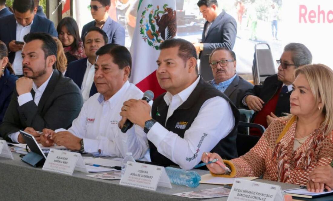 Gobernador de Puebla anuncia la pavimentación de 5 mil calles (27/10/2025). Foto: Especial