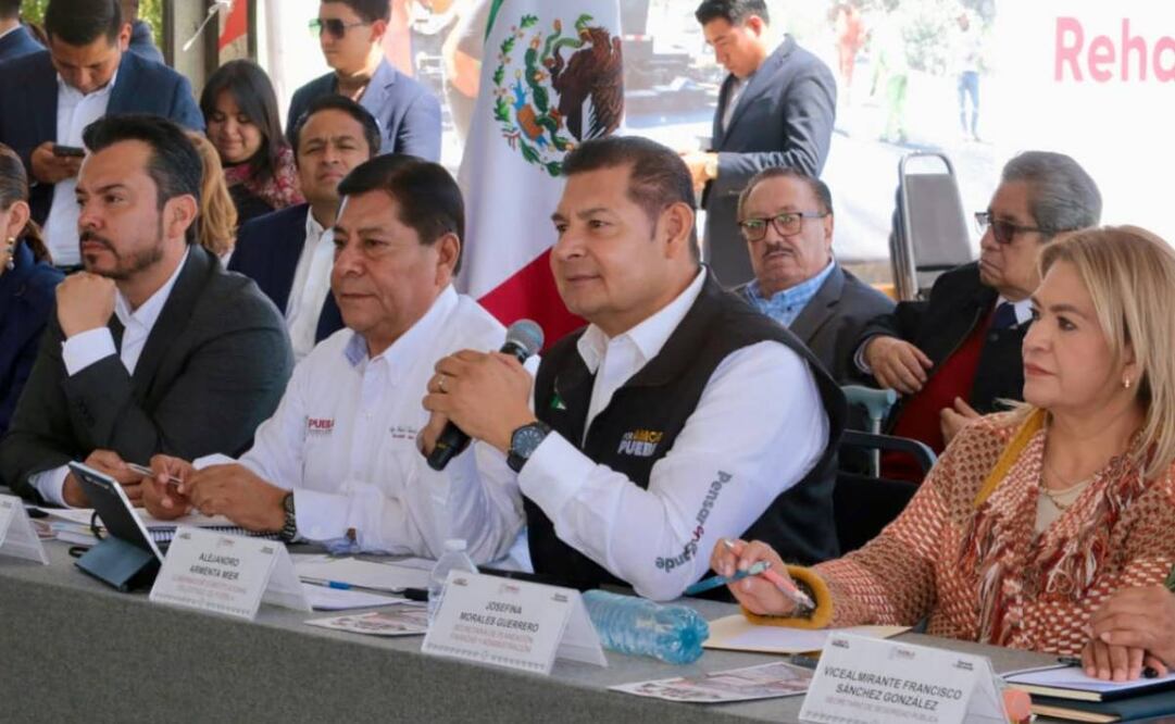 Gobernador de Puebla anuncia la pavimentación de 5 mil calles (27/10/2025). Foto: Especial
