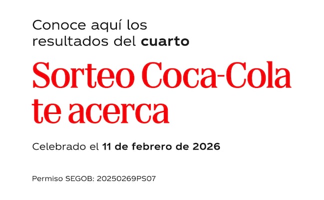 Sorteo Coca-Cola te acerca SEMANA 4 