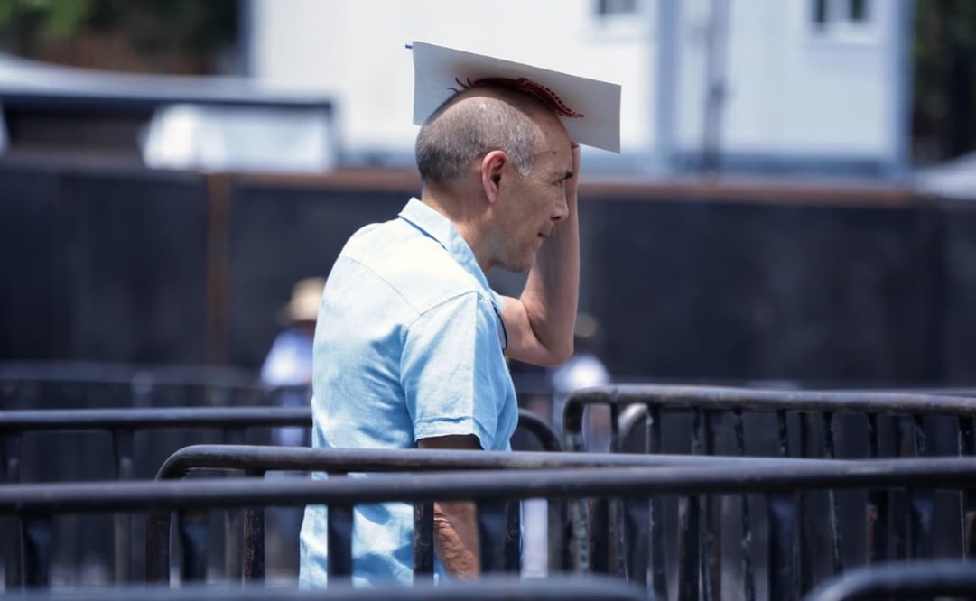 Se registran altas temperaturas en el centro de la ciudad derivado a una nueva onda de calor. Foto: Fernanda Rojas/ El universal