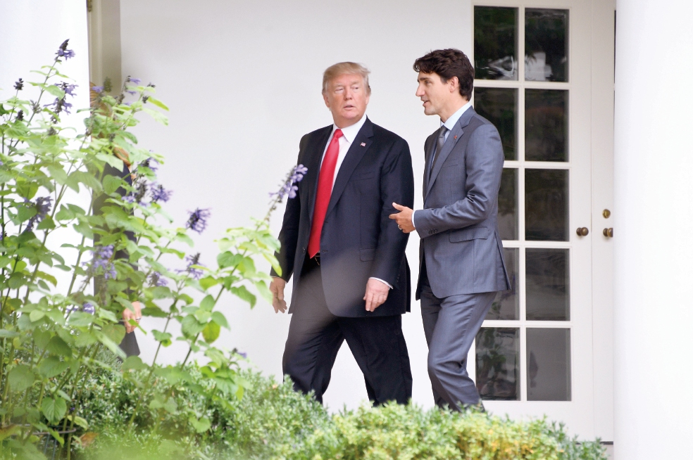 Tras anuncio de aranceles, Trudeau y Trump tuvieron una conversación “productiva” sobre comercio y fronteras
