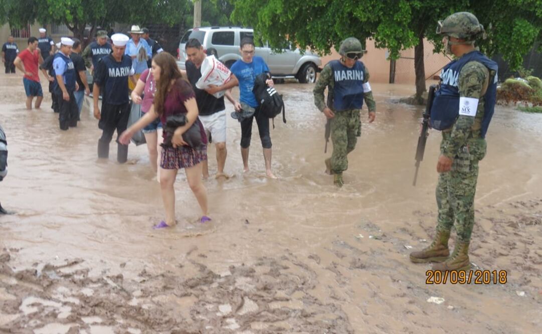 Emergencia por lluvias en Sinaloa. Foto: Especial