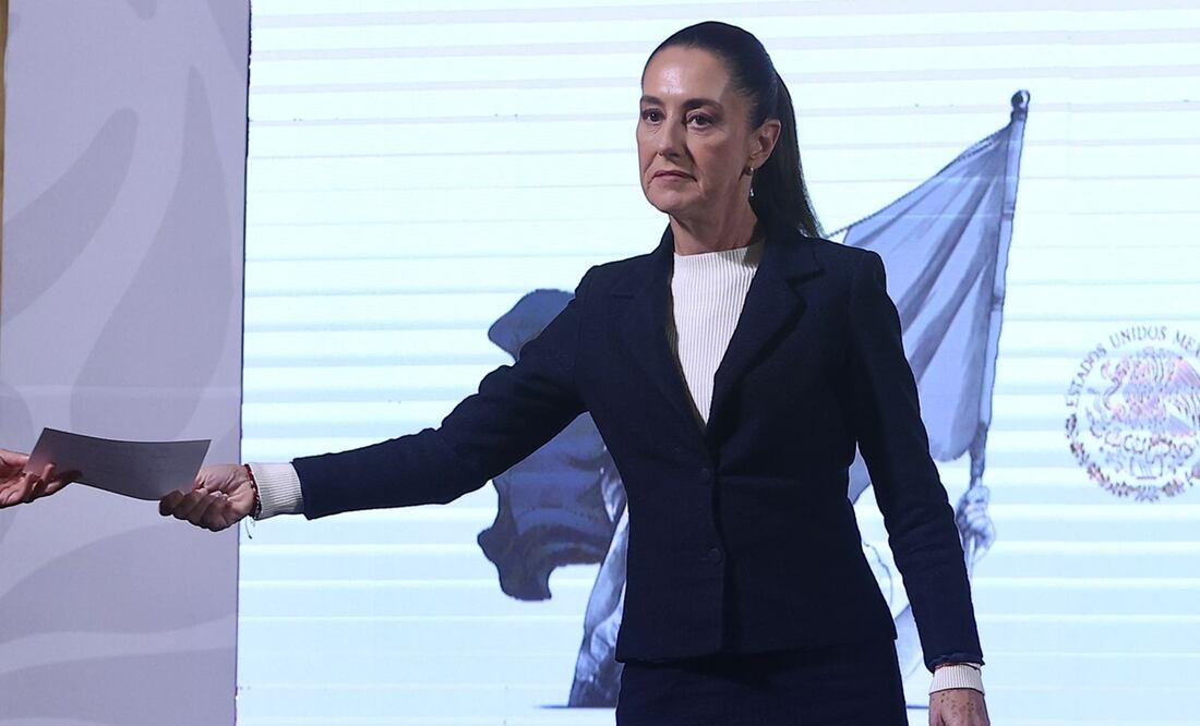 Foto: Conferencia matutina de la presidenta Claudia Sheinbaum en Palacio Nacional. Fotos: Berenice Fregoso/EL UNIVERSAL