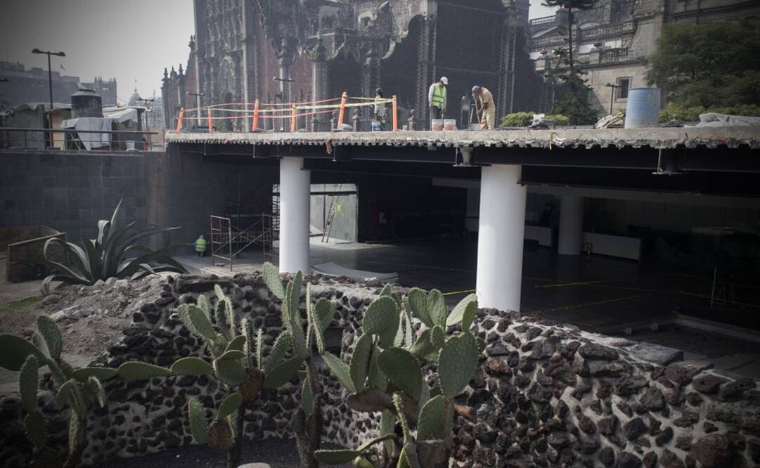 El pasillo que lleva a los accesos fue hallado hace dos años mientras se realizaban trabajos de excavación en el predio conocido como las Ajaracas. (FOTO: Xinhua)