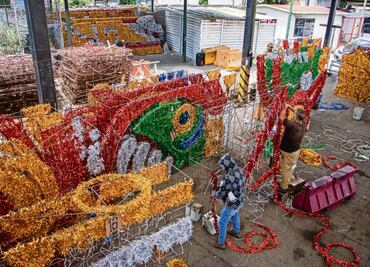 Con “pasión y esfuerzo”, preparan la decoración patria