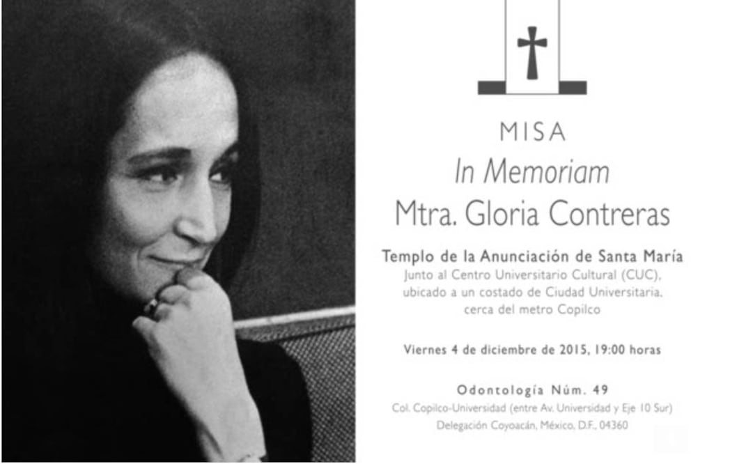 Contreras, fundadora del Taller Coreógrafico de la UNAM, falleció el pasado jueves 26 de noviembre, a los 81 años de edad. FOTO: Especial.