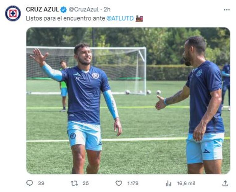 Tuit de Cruz Azul