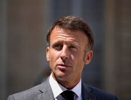 Emmanuel Macron llega a Palacio Nacional; presidente de Francia es recibido por la presidenta Claudia Sheinbaum