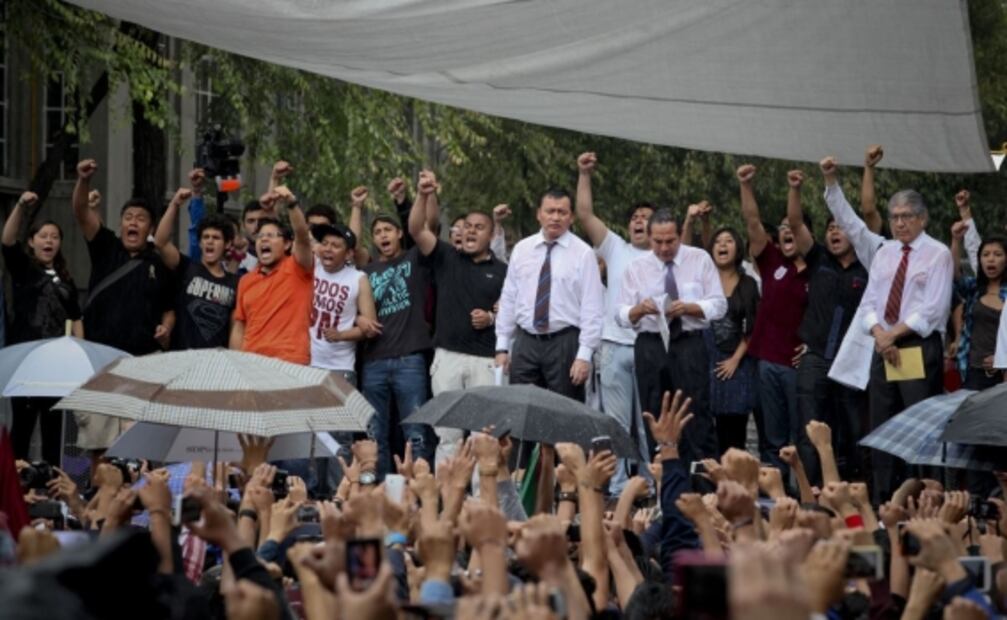Cuando los secretarios de Gobernación han salido a dialogar con manifestantes 