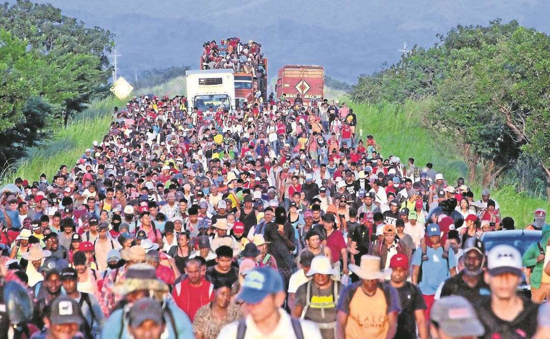 Según CNDH, factores económicos y violencia son causa de la migración, al representar 38% y 29%. Foto: Archivo EL UNIVERSAL