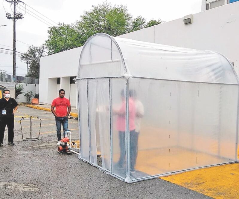 La producción de los insumos sanitarios es parte de las estrategias para mitigar la transmisión del Covid-19. ESPECIAL