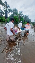 Afectan lluvias a dos municipios en límites con Guatemala
