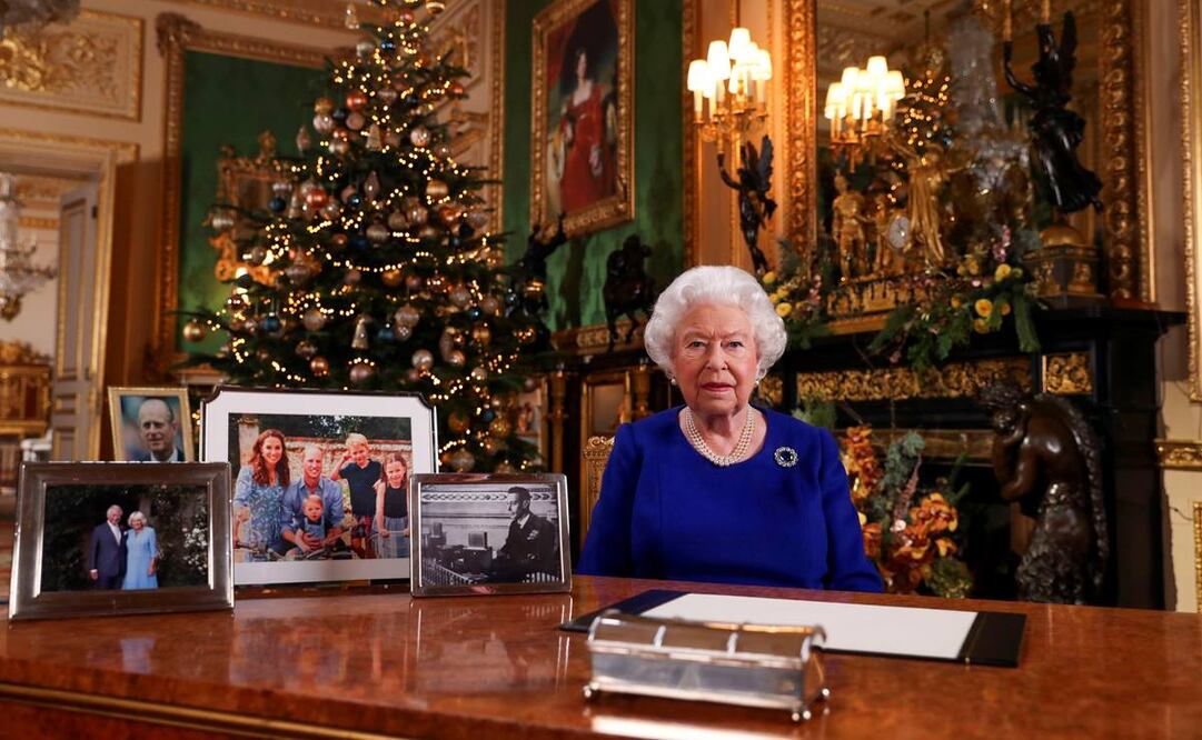 La reina de Inglaterra Isabel II durante su mensaje de Navidad (Foto: Reuters)