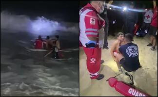 Rescatan a joven arrastrado mar adentro en playa de Los Cabos, BCS; no sufrió lesiones de gravedad  