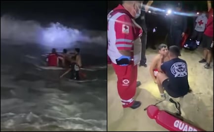 Rescatan a joven arrastrado mar adentro en playa de Los Cabos, BCS; no sufrió lesiones de gravedad  