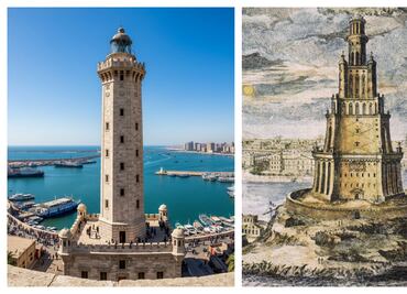 Recuperan restos de las puertas del Faro de Alejandría en mar Mediterráneo; expertos buscan conocer el origen del derrumbe