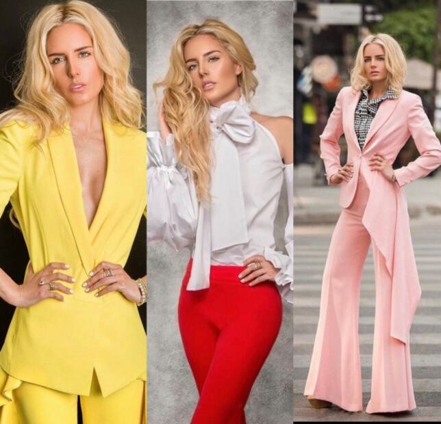 La novia de Peña Nieto modela la colección de Martha Debayle 