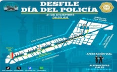 Desfile dominical por el Día del Policía; conoce la ruta y las alternativas viales 