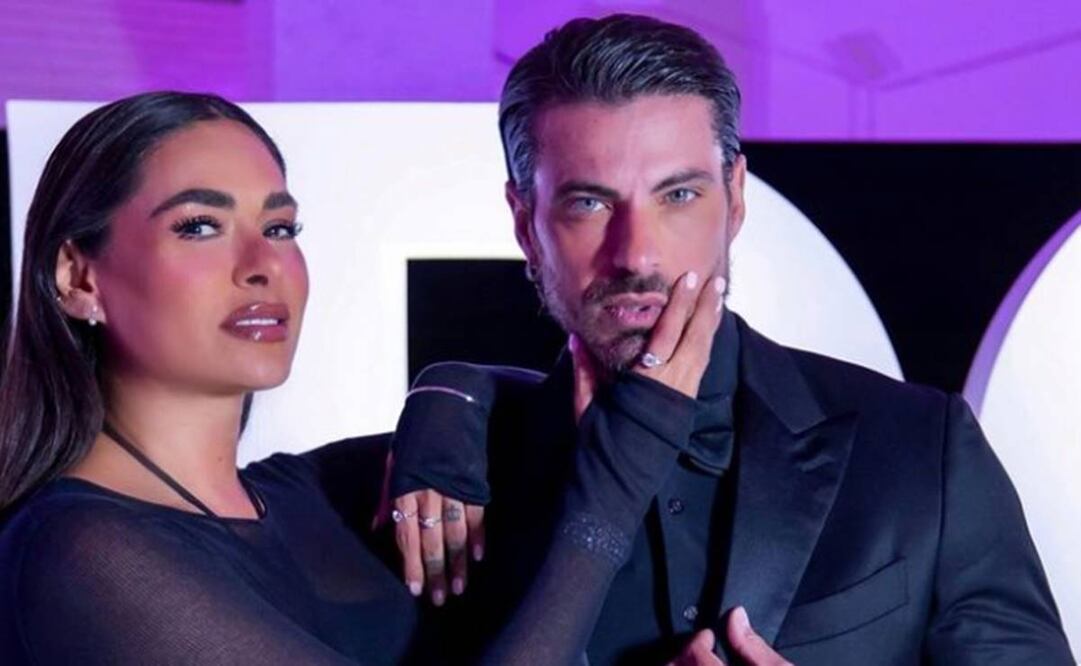 Galilea Montijo y su novio Isaac Moreno en un evento de joyería.