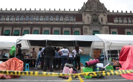 Levantan plantón en Palacio Nacional que forzó renuncia de Mara Gómez a la CEAV