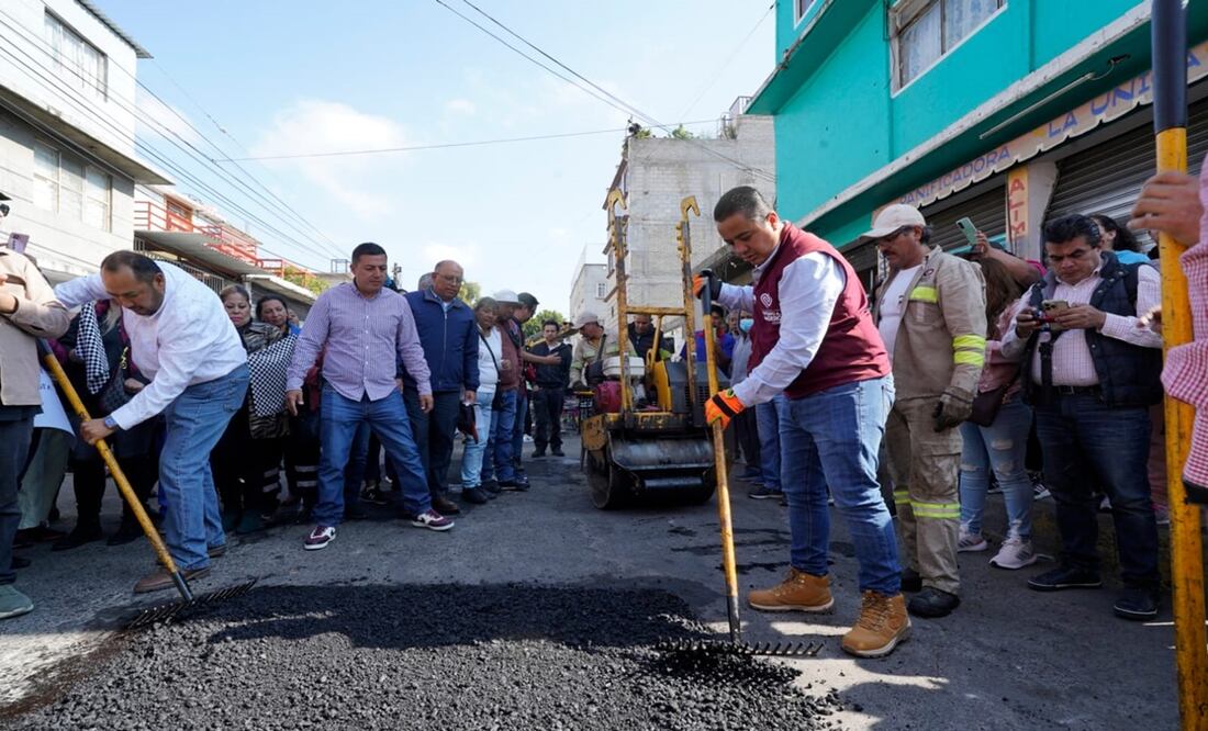 Inician reparación de 9 mil baches en Gustavo A. Madero; “los baches crean problemas, por eso le damos una solución pronta", dice alcalde. Foto: Especial