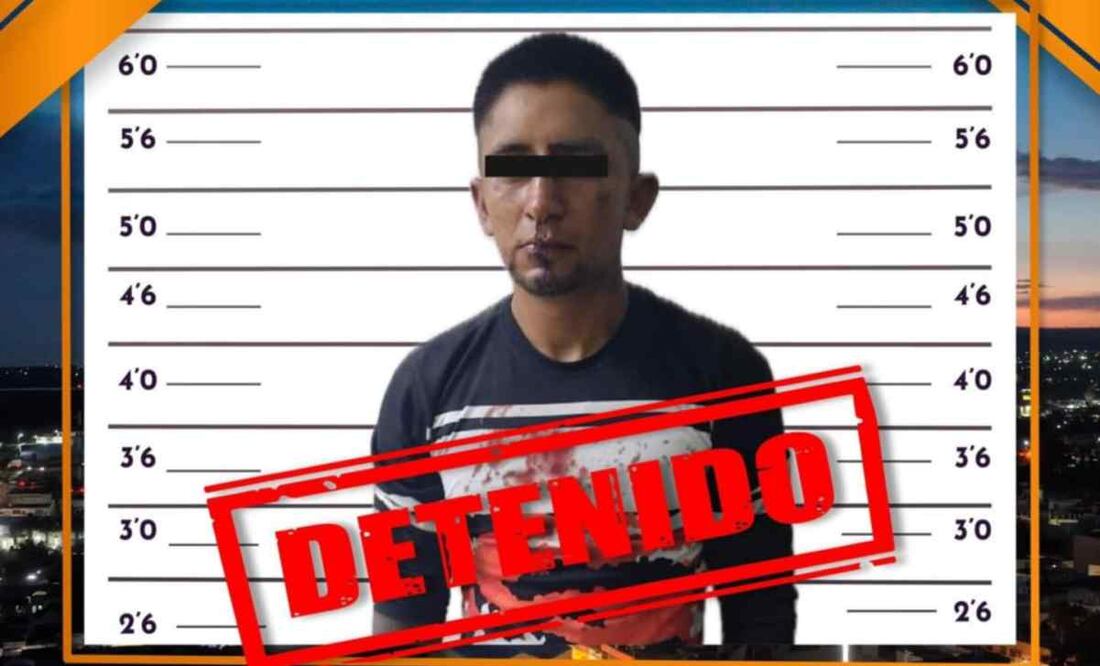 Eddie “N” fue arrestado por los oficiales, quienes lo trasladaron ante el agente del Ministerio Público de la Fiscalía General de Justicia del Estado de México. Foto: Especial