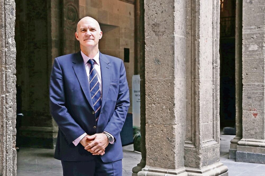 Chris Heathcote, CEO del GI Hub, declara que uno de los principales retos en infraestructura es la modernización de las carreteras (BERENICE FREGOSO. EL UNIVERSAL)