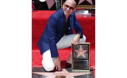 Pitbull ya tiene su estrella en Hollywood