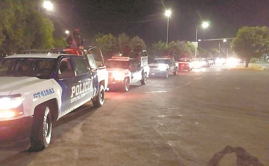 Un convoy de la Policía Estatal de Guanajuato llegó a Irapuato durante la madrugada de ayer. Foto: ESPECIAL