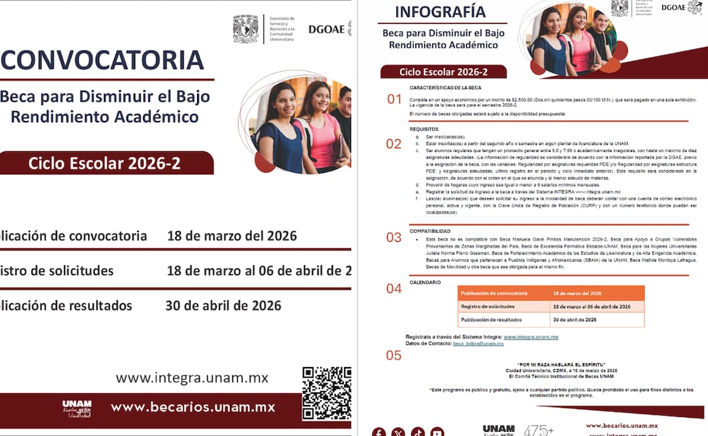 Foto: Captura de pantalla en página oficial de UNAM