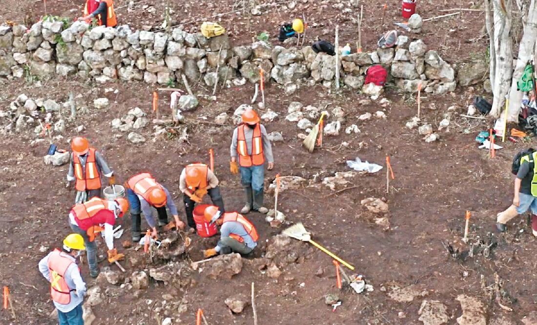 Los trabajos de excavación requieren de la supervisión del Consejo Nacional de Arqueología. Cortesía FONATUR