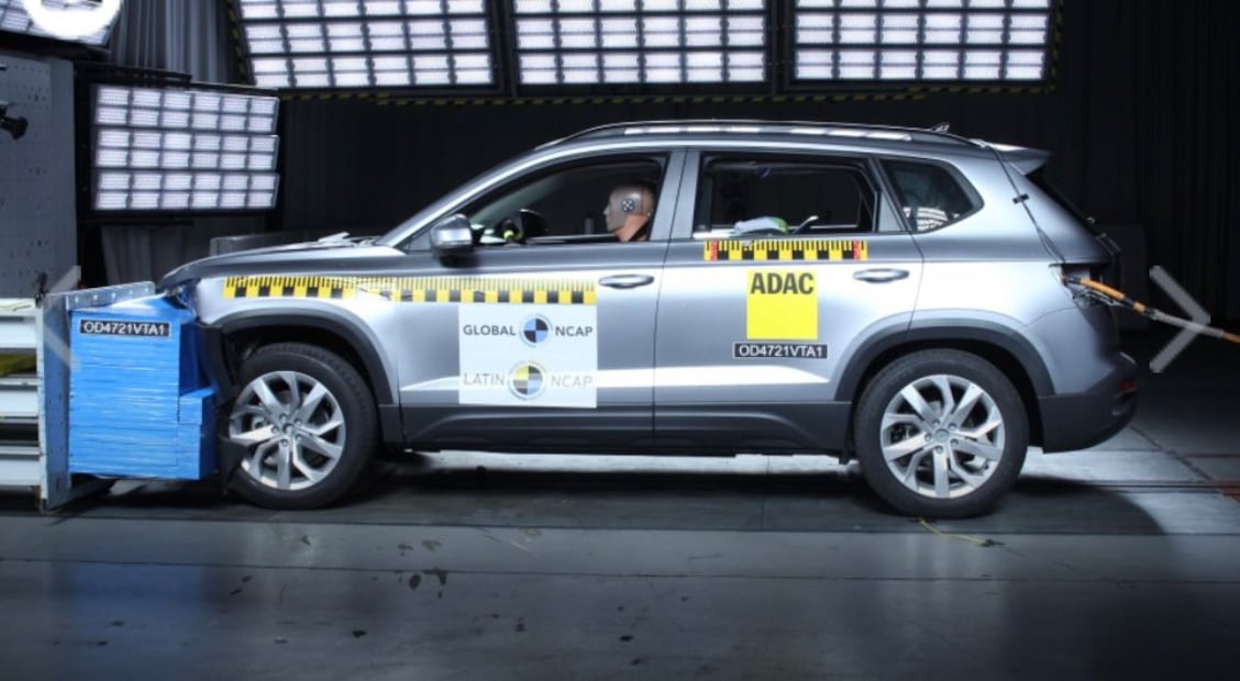 Volkswagen Taos + 6 Airbags Foto: Latin NCAP