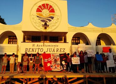 Cancún se suma a protestas por feminicidio de Mara