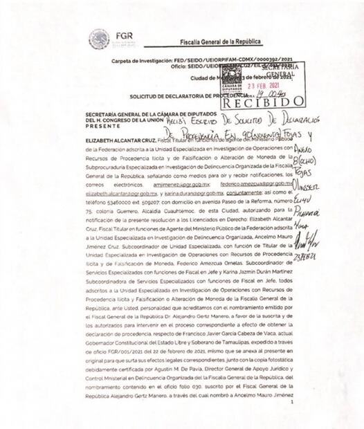 Caso García Cabeza de Vaca: el desafuero polémico