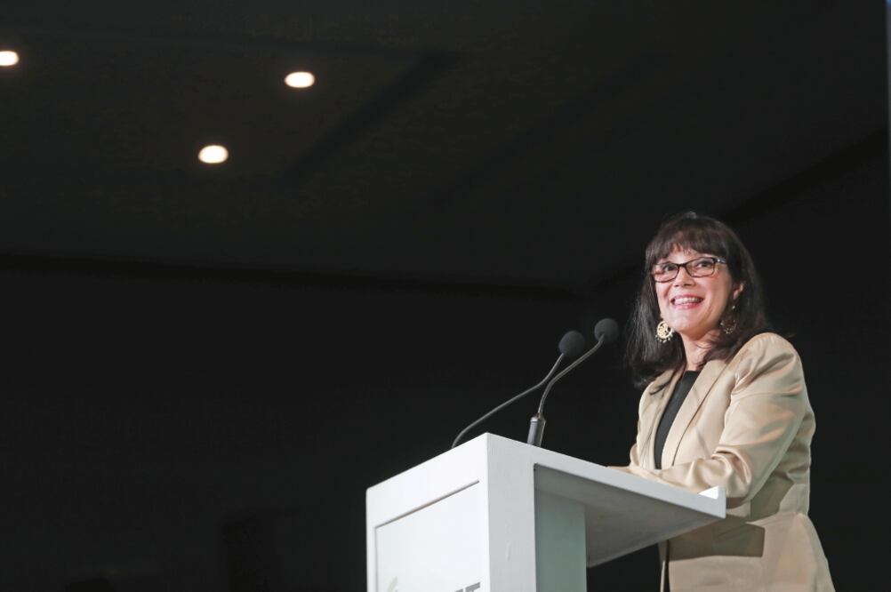 Adriana Labardini, presidenta del IFT, participó en la inauguración de la Convención Nacional 2017 de la Canieti. (ALEJANDRA LEYVA. EL UNIVERSAL)