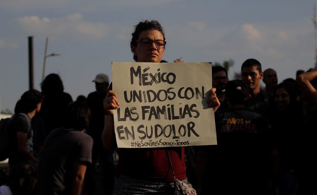 Protestas en Jalisco por la desaparición y asesinato de los tres estudiantes de cine. (FOTO: Jorge Alberto Mendoza. EL UNIVERSAL)