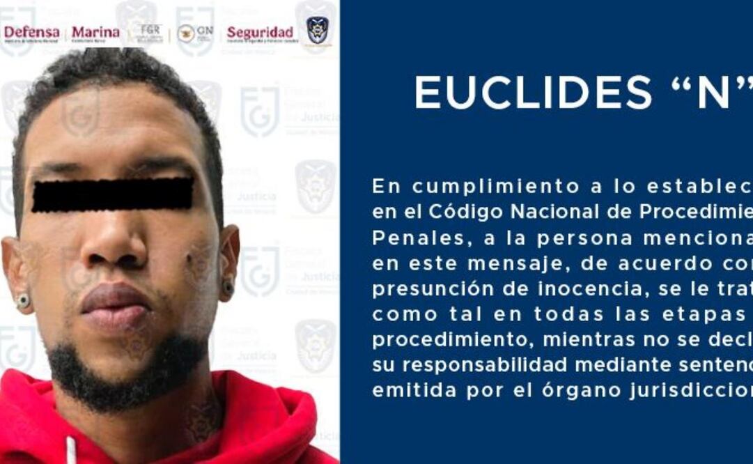 Euclides “N” es el presunto responsable del feminicidio de dos venezolanas en la alcaldía Tlalpan (09/12/2024). Foto: X @FiscaliaCDMX