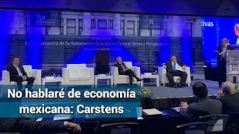 Riesgo de recesión mundial es bajo, pero no se descarta: Carstens
