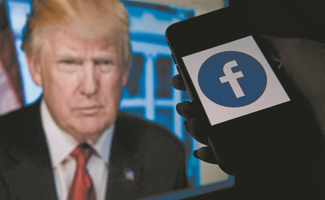 De acuerdo con Facebook, Trump aún es libre de expresarse públicamente por otros medios. Foto: Archivo/ AFP.