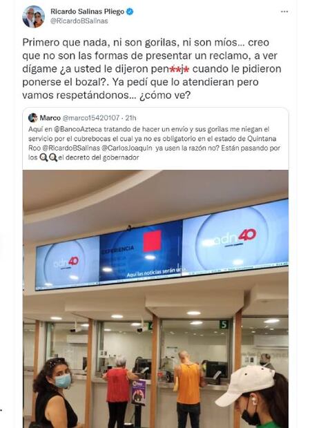 Salinas Pliego defiende a sus empleados luego de que cliente los llamara "gorilas"