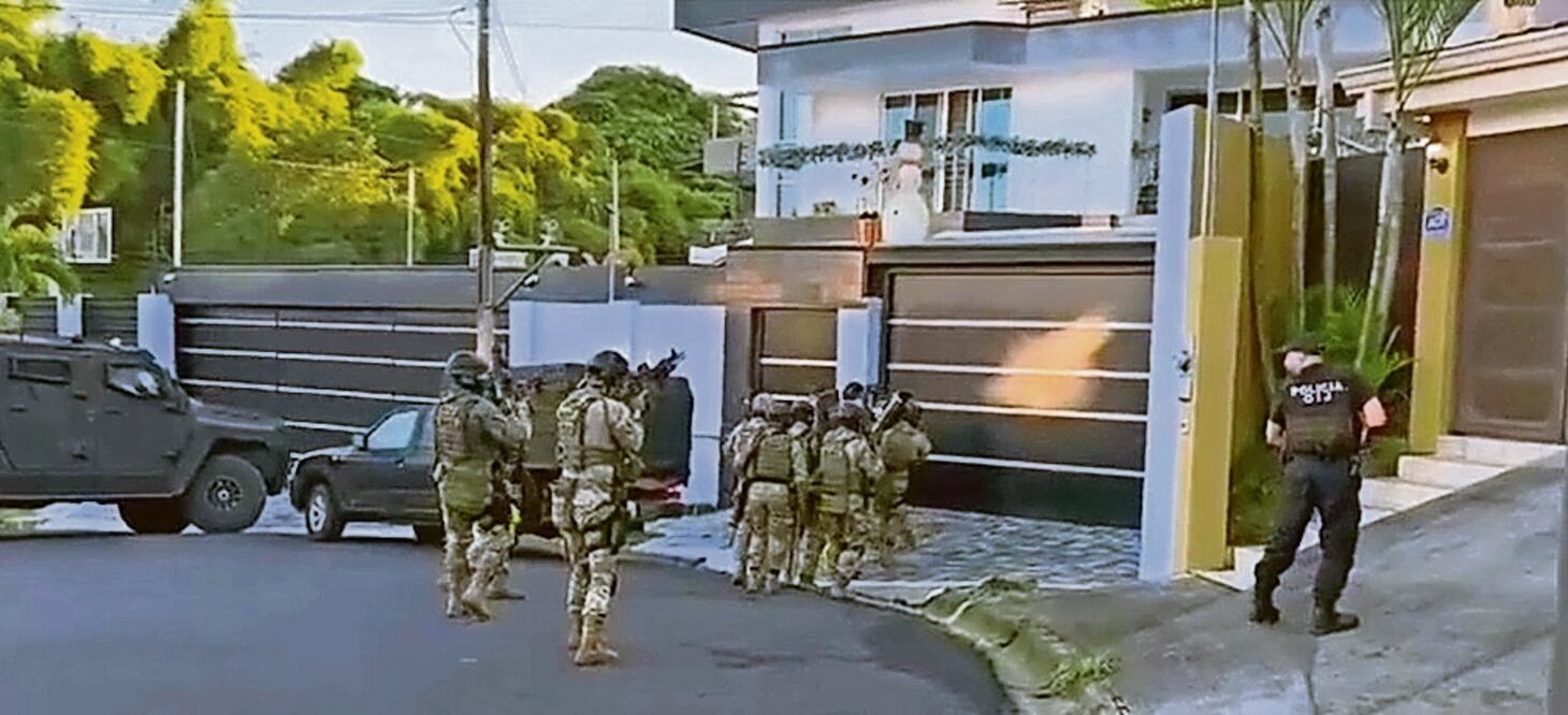 Las autoridades de Costa Rica detuvieron a siete costarricenses y cinco colombianos de la cadena criminal. Foto: Especial