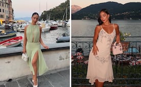 Los vestidos más bonitos de María Chacón en su viaje a Italia