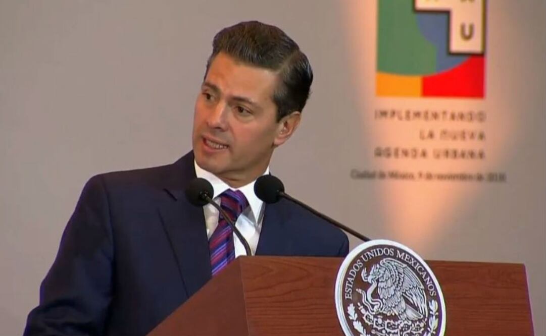 Peña Nieto participó en el Foro de Alcaldes por la Nueva Agenda Urbana, ONU HABITAT-INFONAVIT. FOTO: Presidencia