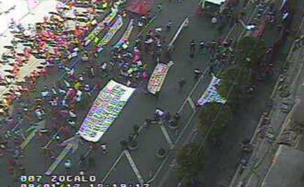 Hay complicaciones viales en el Zócalo por protesta contra gasolinazo