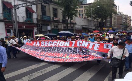 CNTE llega a Bucareli; pretenden llegar a Secretaría de Gobernación