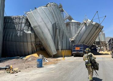 Localizan sin vida a trabajador que quedó atrapado al colapsar silos con maíz en Torreón