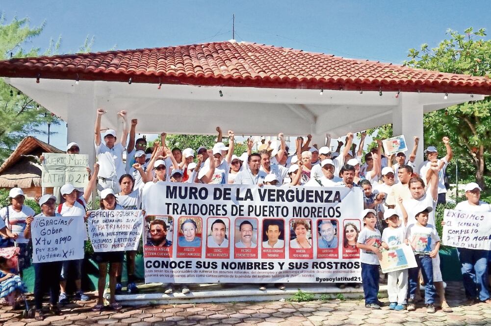 Los manifestantes dijeron sentirse engañados, pues las autoridades les hic ie ro n creer que se respetarían los límites de su tierra al crear el nuevo municipio (ADRIANA VARILLAS. EL UNIVERSAL)