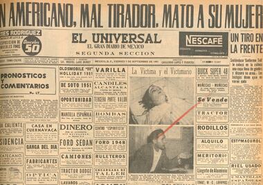 El escritor que mató a su esposa en la Roma