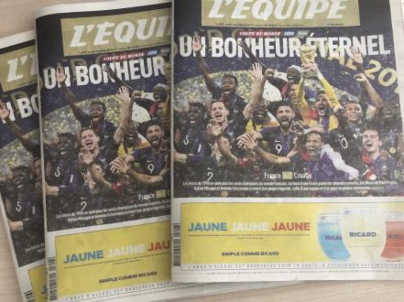 Así celebró la prensa francesa el título Mundial